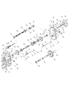 Transmission Diagram and Parts List for 467 4X4-1B017G-Before-37ACD710 Cub Cadet Lawn Tractor Accessories